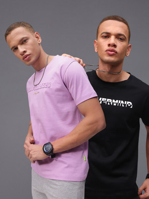 MADSTO Printed Men Round Neck Multicolor T-Shirt