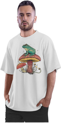 KRYONIX Printed Men Round Neck White T-Shirt