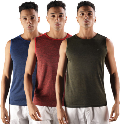 Force NXT Solid Men Round Neck Multicolor T-Shirt