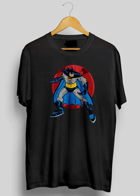 ROYALTRADERS Printed Men Round Neck Black T-Shirt