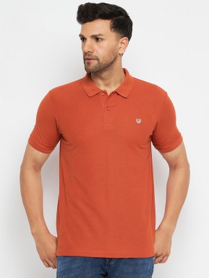 DUKE Solid Men Polo Neck Red T-Shirt