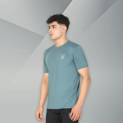 UG ULTIMATE GOAL Solid Men Round Neck Green T-Shirt