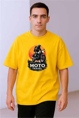 BLOSSOMTRADER Printed Men Round Neck White T-Shirt