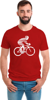 SmarTee Street Printed Men Round Neck Red T-Shirt