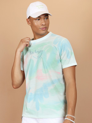 HIGHLANDER Printed Men Round Neck Multicolor T-Shirt