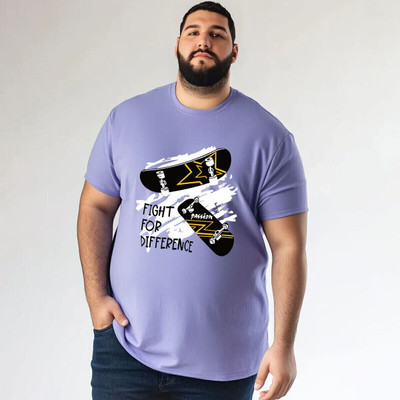 Toodlplus Printed Men Round Neck Light Blue T-Shirt