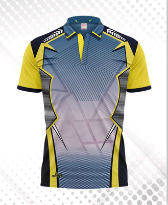 CRYSTALREVENUE Sporty Men Polo Neck Multicolor T-Shirt