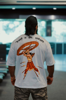 CHITRA STYLE Printed Men Round Neck White T-Shirt