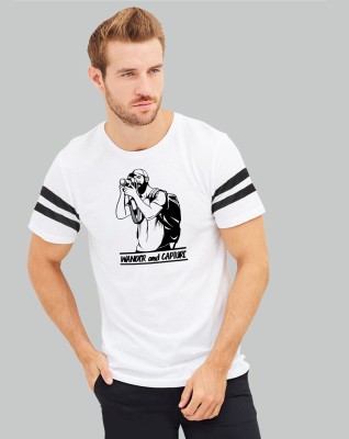 Trends Tower Graphic Print Men Round Neck White T-Shirt