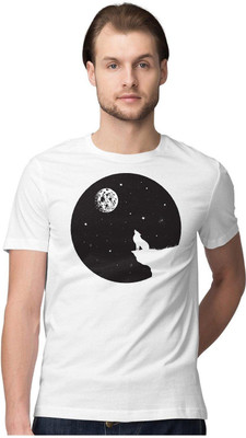 KRYONIX Solid Men Round Neck White T-Shirt