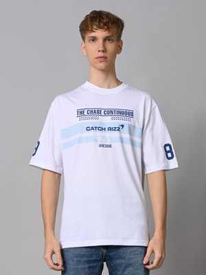 KILLER Printed Men Round Neck White T-Shirt