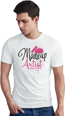Seek Buy Love Graphic Print Men Round Neck White T-Shirt