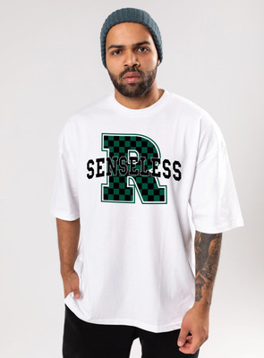 HouseOfCommon Graphic Print Men Round Neck White T-Shirt