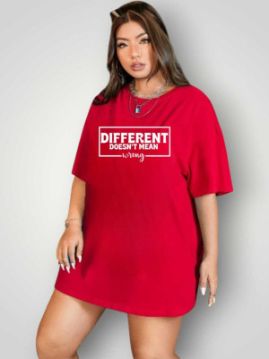 MAJESTIC FASHION Printed Women Round Neck Red T-Shirt