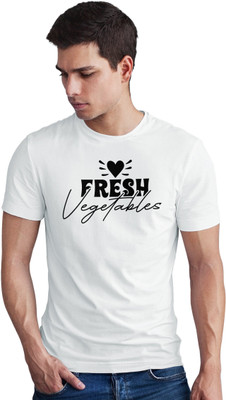 Seek Buy Love Printed Men Round Neck White T-Shirt