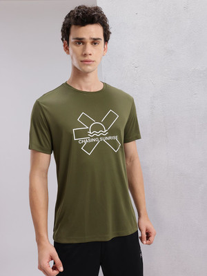 HRX by Hrithik Roshan Printed Men Round Neck Multicolor T-Shirt