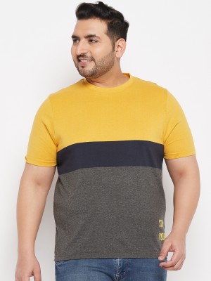 Austivo Colorblock Men Round Neck Multicolor T-Shirt