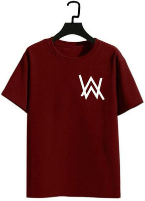 Dineshfeshion Typography Men Round Neck Red T-Shirt