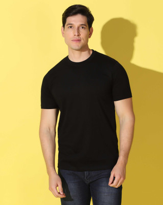 WOOSTRO Graphic Print Men Round Neck Black T-Shirt