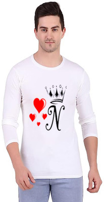 BigArk Printed, Typography Men Round Neck White T-Shirt