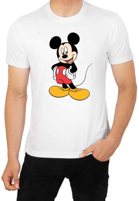 ManGOD Printed Men Round Neck White T-Shirt