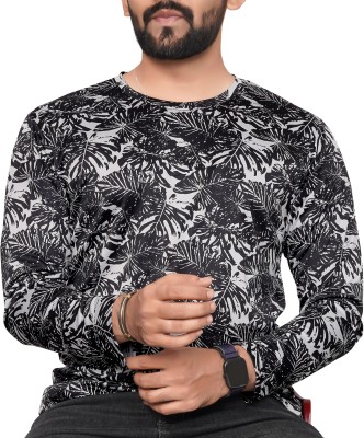 MAKEMODE Printed Men Round Neck Black T-Shirt