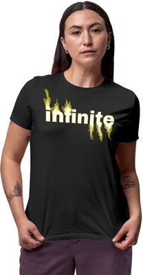 Fighterhero Printed Women Round Neck Grey T-Shirt