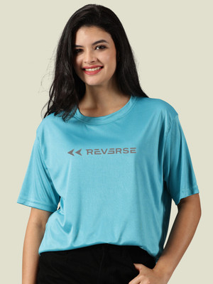 METRONAUT Printed Women Round Neck Green T-Shirt