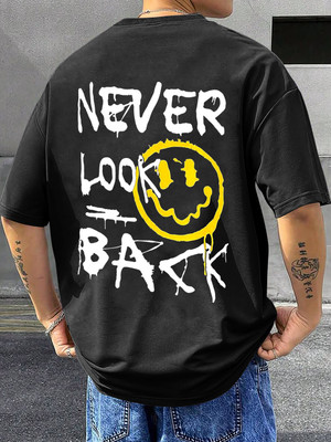 RetroTees Printed Men Round Neck Black T-Shirt