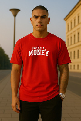 COPEHHI Printed Men Round Neck Red T-Shirt