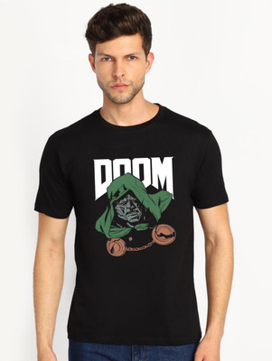 the only one Graphic Print, Printed Men Crew Neck Black T-Shirt