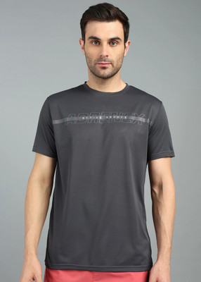 Adrenex Printed Men Round Neck Red T-Shirt