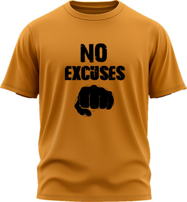 Jazira Graphic Print, Typography Men Round Neck Yellow T-Shirt