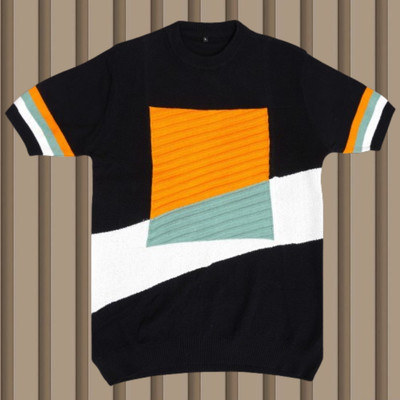 zanskar Solid Men Polo Neck Yellow T-Shirt