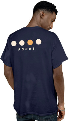 Fighterhero Printed Men Round Neck Navy Blue T-Shirt