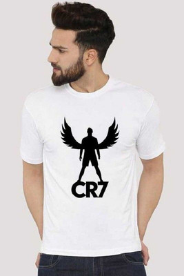 GPGARMENTS FAB Printed Men Round Neck White T-Shirt