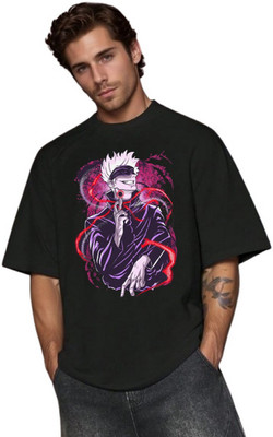 Ericia Printed Men Round Neck Black T-Shirt