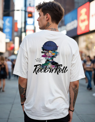 Smartees Printed Men Round Neck White T-Shirt