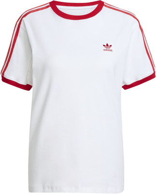 ADIDAS Solid Men Round Neck White T-Shirt
