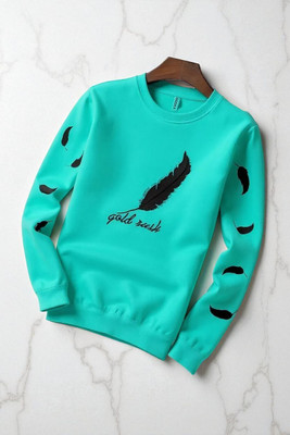FASHIUM Printed Men Round Neck Blue T-Shirt