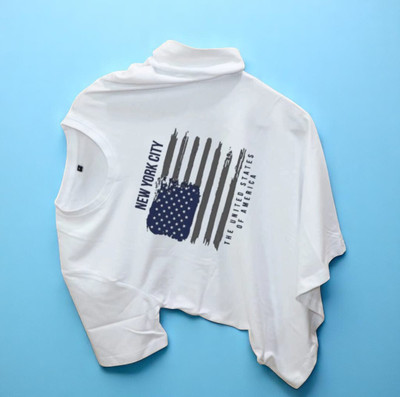 MADHAV Printed Men Round Neck White T-Shirt