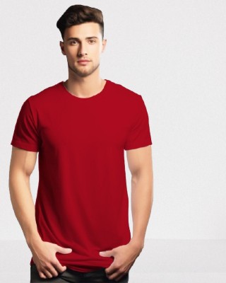 UrGear Solid Men Round Neck Red T-Shirt