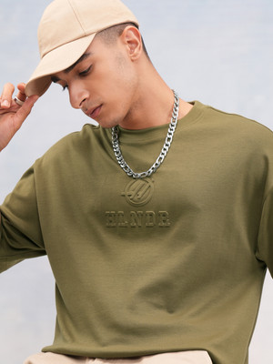 HIGHLANDER Printed Men Round Neck Green T-Shirt
