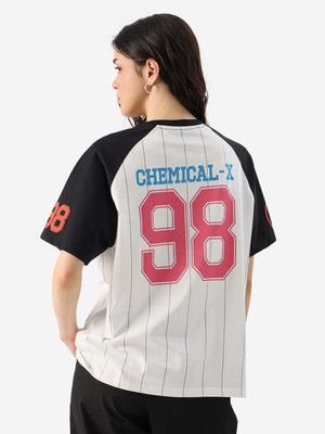The Souled Store Graphic Print Women Round Neck Multicolor T-Shirt