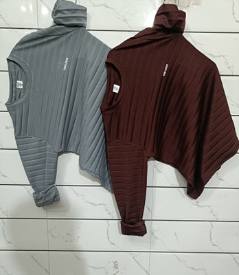 ashutoshsaini Solid Men Round Neck Dark Green, Purple T-Shirt