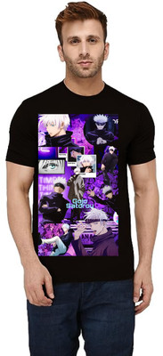 sova legacy Graphic Print Men Round Neck Black T-Shirt