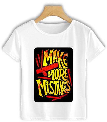 HamsaMART Printed Men Round Neck White T-Shirt
