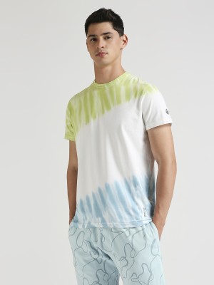 Pepe Jeans Striped Men Round Neck White T-Shirt