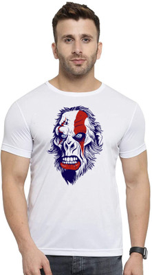 GiftsCraize Graphic Print Men Round Neck White T-Shirt
