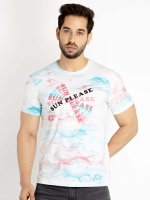 Status Quo Printed Men Round Neck White T-Shirt